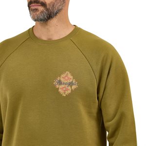 Wrangler Crewneck Olive For Men