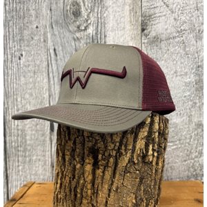 Hostile Western Cap gray/Burgundy