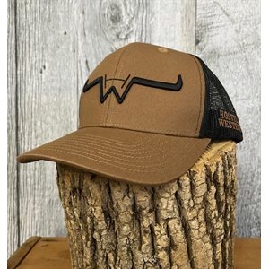 Casquette Brun Logo Beige