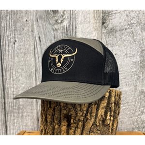 Casquette 7 panneaux grise hostile de l'Ouest