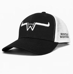 Hostile western cap black/white