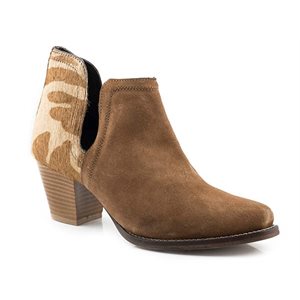 Ankle Boot Roper Tan Cow Hair