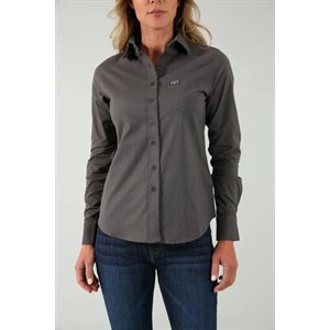 Ladies Linville Top Pewter Kimes Ranch