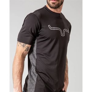 Mens Pase 2 Tech Black Kimes Ranch T Shirt