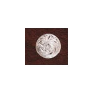 Toggle Concho Rond Argent