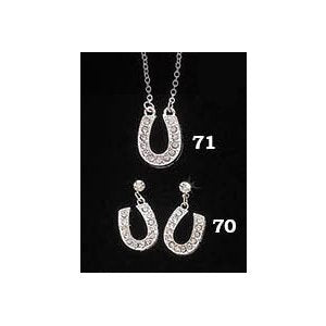 Kit Necklace & Earring Horseshoe Crystal