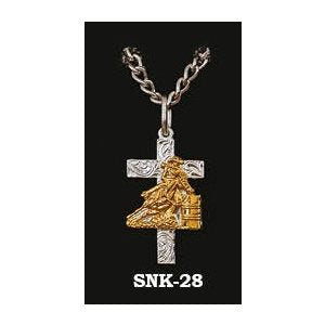 Necklace Cross With Barrel