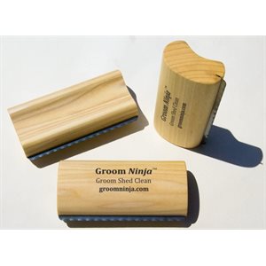 groom Ninja Shedding Block – 5,25 po – Bois carbonisé