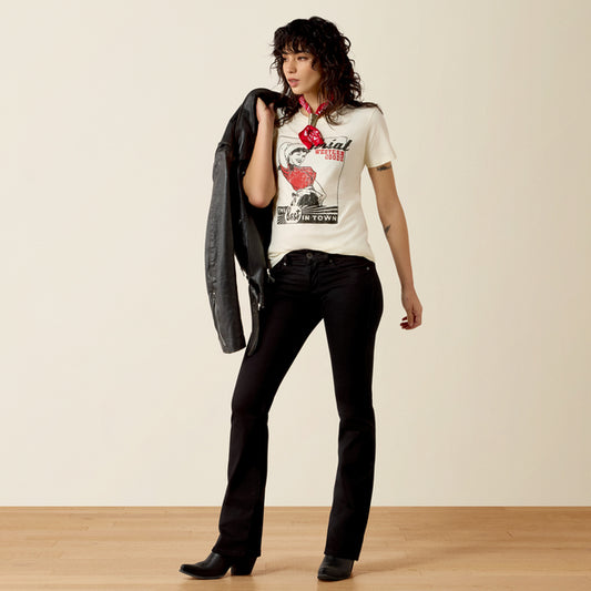 Women t-shirt Best in town Ariat