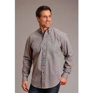 Mens L/S Vintage Floral Stetson Shirt