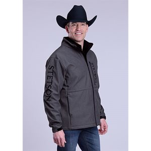 Veste Steston softshell anthracite/noire pour homme