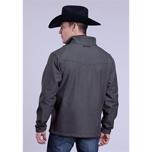 Mens Charcoal/Black Softshell Steston Jacket