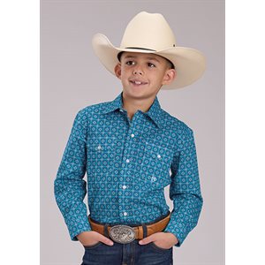 Boys L/S Bluebird Foulard Roper Shirt