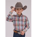 Boys L/S Clay Plaid Roper Shirt