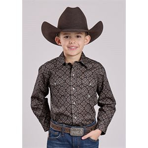 Boys L/S Bronze Meddallion Roper Shirt