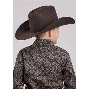 Boys L/S Bronze Meddallion Roper Shirt