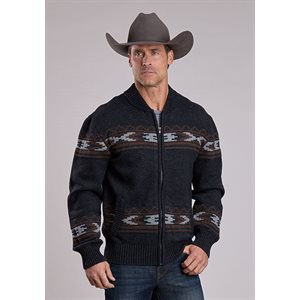 Mens Front Zip Sweater Roper