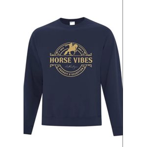 Col rond Bleu Marine Logo Or