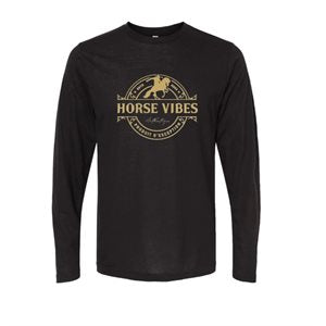 Mens L/S Horse Vibes Logo Shirt
