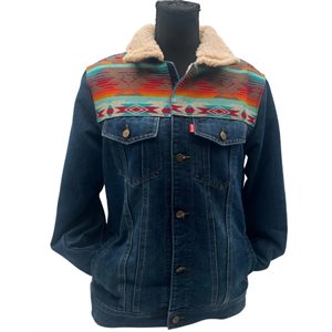 Jean Coat Lined Horse Vibes