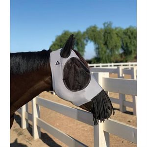 Masque en lycra avec frange nasale anthracite