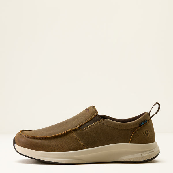 Men Ariat Buckeye slip on H20 brown bomber