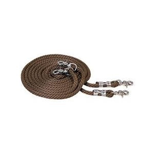 Poly Draw Reins Brown