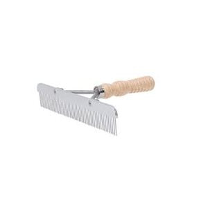 Ss Blunttooth Comb Wooden Handle