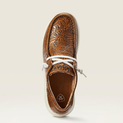 Soulier Ladies Ariat Hilo Brun Floral Emboss