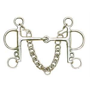 Stainless Steel Jointed Eggbutt Pelham 5''