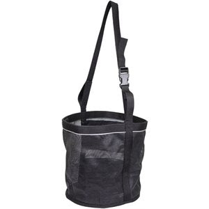 Mesh Reflective Feed Bag Black