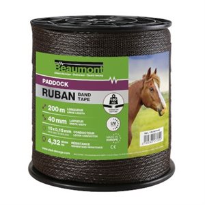 Ruban Marron 40mmmx200M Paddock