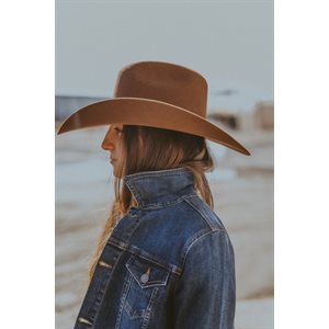Chapeau marron Tombstone en feutre 7