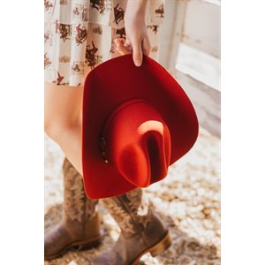 Red Tombstone Maverick Felt Hat