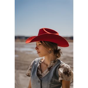 Red Tombstone Maverick Felt Hat