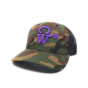 Camo Cap – Purple Cw Logo