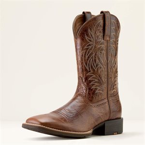 MEN SPORT WESTERN SQUARE TOE BOOTS 10H