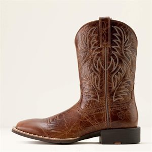 MEN SPORT WESTERN SQUARE TOE BOOTS 10H