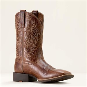 MEN SPORT WESTERN SQUARE TOE BOOTS 10H