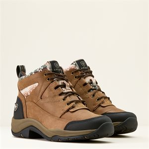 Ladies Dark Tan Sw Print Terrain Ariat
