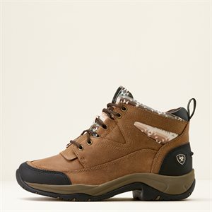 Ladies Dark Tan Sw Print Terrain Ariat