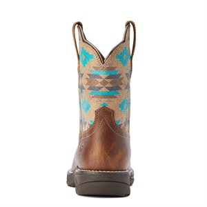 Ladies Anthem Shortie Ariat Boot Tan/Turq