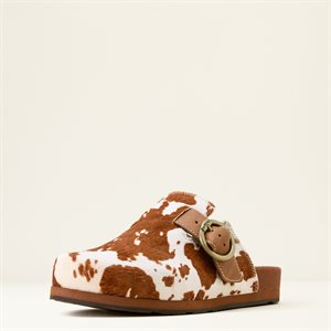 Ladies Country Mule Cow Hair Brown Ariat