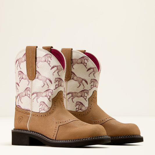 Ladies Fatbaby Heritage Farrah Brown Ariat Boots