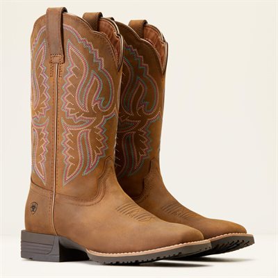 Ladies Hybrid Ranchwork Distrsd Tan Ariat