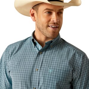 Mens S/S Pro Kameron Aqua Ariat Shirt