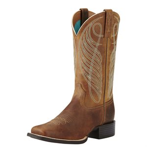 Boot Ladies Ariat Round Up Brown