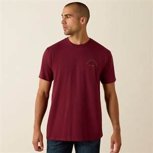 Ariat T Shirt Maroon For Men