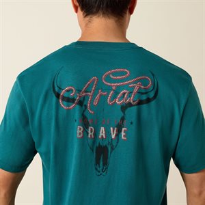 Ariat Men T Shirt Cattle Skull Freedom