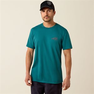 Ariat Men T Shirt Cattle Skull Freedom
